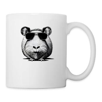 Guinea pig cool sunglasses funny design 1 - Mug - white - Right