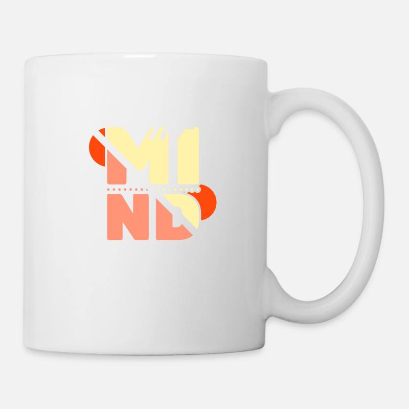 Glücklicher Geist, glückliches Leben - Tasse - Weiß