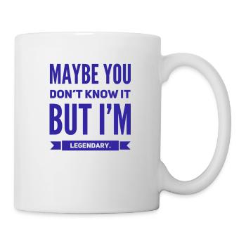Peut-être que vous ne le savez pas MAIS je suis légendaire NOUVEAU Design - Mug blanc - blanc - Droite