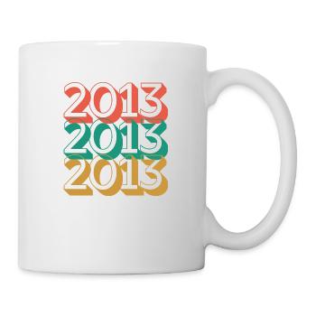 Anniversaire année 2013 / Vintage 2013 - Mug blanc - blanc - Droite
