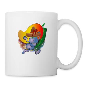 Mexikanische Ameise mit einer Mangofrucht - Tasse - Weiß - Rechts