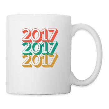 Anniversaire année 2017 / Vintage 2017 - Mug blanc - blanc - Droite