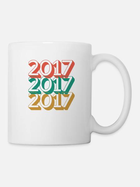 Anniversaire année 2017 / Vintage 2017 - Mug blanc - blanc
