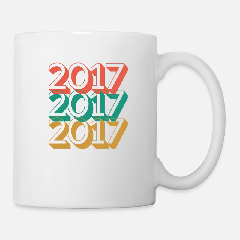 Anniversaire année 2017 / Vintage 2017 - Mug blanc - blanc