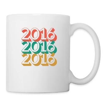 Anniversaire année 2016 / Vintage 2016 - Mug blanc - blanc - Droite