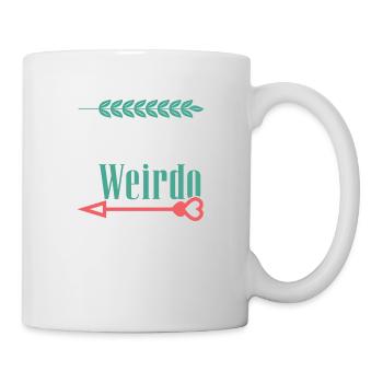 er ist mein verrückter paare - Tasse - Weiß - Rechts