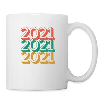 Anniversaire année 2021 Vintage 2021 - Mug blanc - blanc - Droite