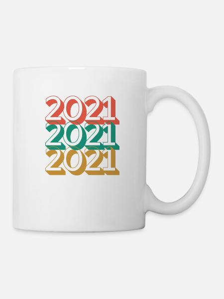 Anniversaire année 2021 Vintage 2021 - Mug blanc - blanc