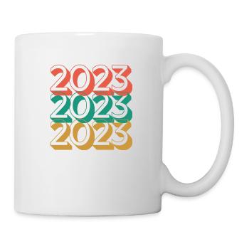 Anniversaire année 2023 / Vintage 2023 - Mug blanc - blanc - Droite