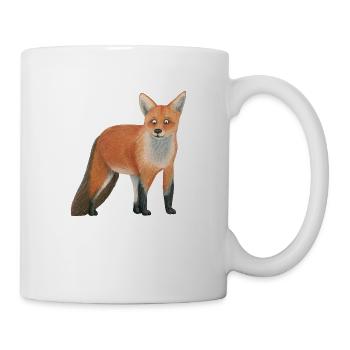 kleiner Fuchs - Tasse - Weiß - Rechts