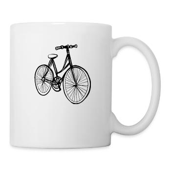 Vélo Doodle Bicyclettes Cycling Silhouette 8 - Mug blanc - blanc - Droite