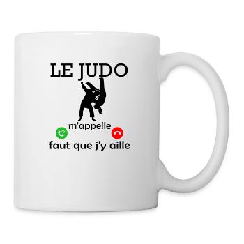 le judo m appelle / cadeau humour judo - Mug blanc - blanc - Droite