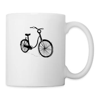 Fahrrad Gekritzel Fahrräder Radfahren Silhouette 3 - Tasse - Weiß - Rechts