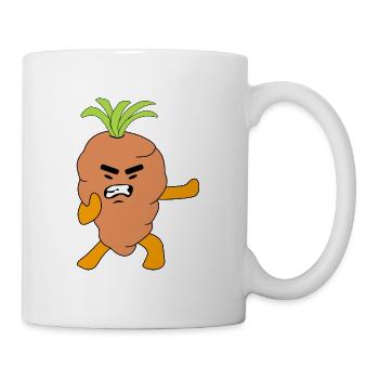 Karate Vegan Carrot Carrot for Baby Boys Girls - Mug - white - Right