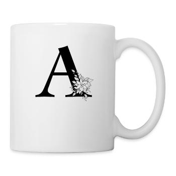 Buchstabe A - Tasse - Weiß - Rechts