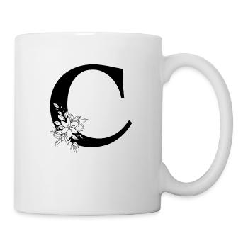 Buchstabe C - Tasse - Weiß - Rechts