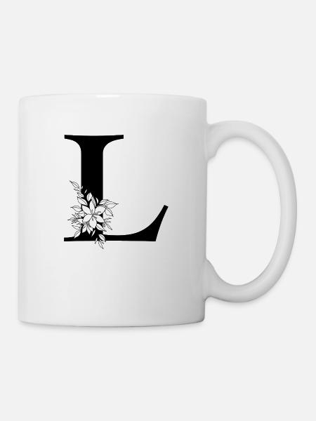 Letter L - Mug - white