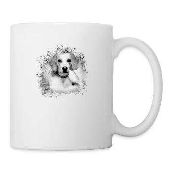 harrier,hund,beagle,graffiti,malerei - Tasse - Weiß - Rechts