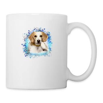 harrier,hund,beagle,graffiti,malerei - Tasse - Weiß - Rechts