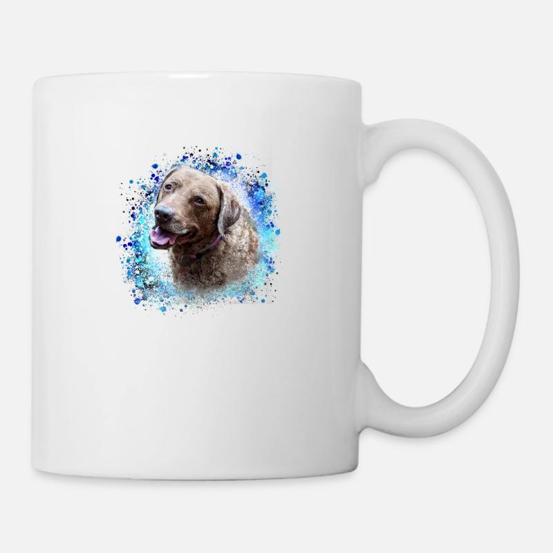 Chesapeake Bay Retriever,Retriver,Chien,Peinture - Mug blanc - blanc