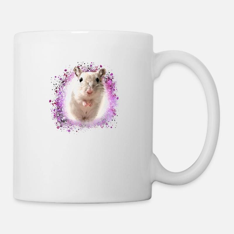 Springmaus,maus,graffiti,malerei,spitzmaus - Tasse - Weiß