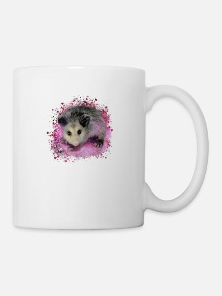 opossum,maus,nagetier,graffiti - Tasse - Weiß