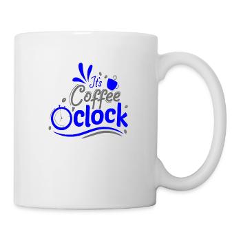 C’est Café o horloge Horloge à café Heure - Mug blanc - blanc - Droite