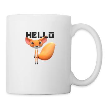Bonjour Renard Bienvenue Animal en peluche - Mug blanc - blanc - Droite
