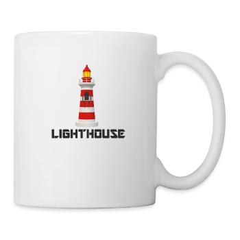 Lighthouse Lighthouse Tower Signal Sea Coast - Mug blanc - blanc - Droite