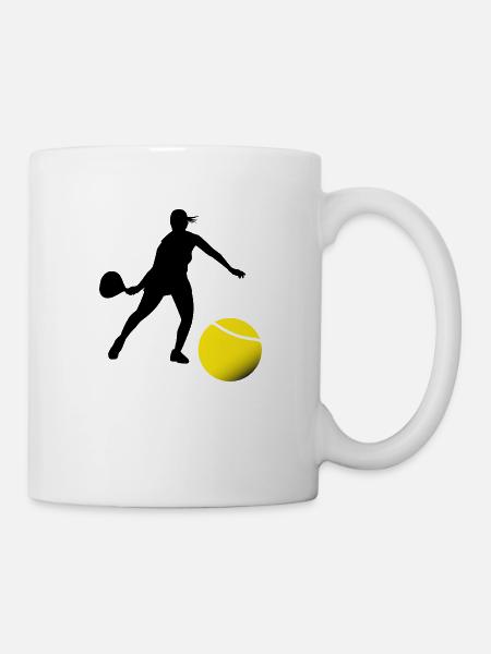 Padel woman - Mug - white