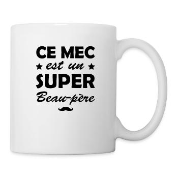 super beau-père - Mug blanc - blanc - Droite
