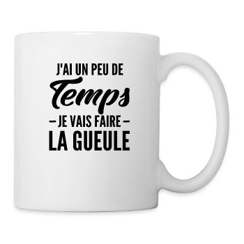 je vais faire la gueule - Mug blanc - blanc - Droite