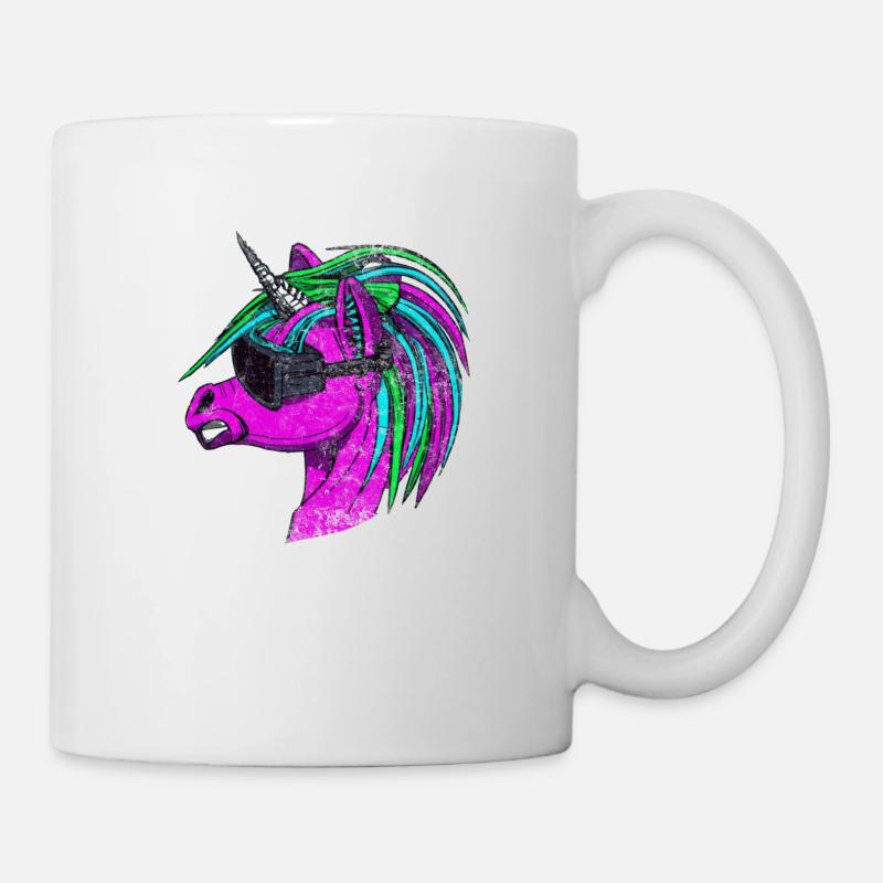 Magisches Einhorn im Rampenlicht - Tasse - Weiß