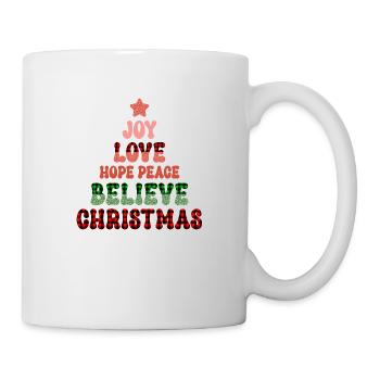 Joyeux Noël, Noël, vacances, jours fériés - Mug blanc - blanc - Droite