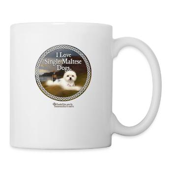 Whisky dictons jeu de mots single maltais - Mug blanc - blanc - Droite
