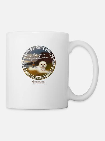 Whisky Spruch Single Malteser - Tasse - Weiß