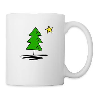 Tannenbaum - Tasse - Weiß - Rechts