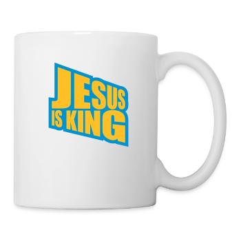 Citation de Jésus est roi - Mug blanc - blanc - Droite