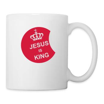 Citation de Jésus est roi - Mug blanc - blanc - Droite
