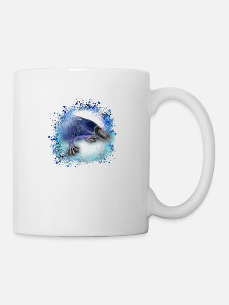 Ornithorynque,ornithorynque,graffiti,peinture - Mug blanc - blanc