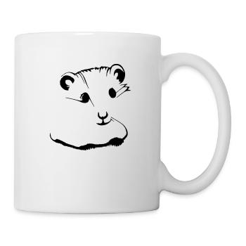 Hamster Cute Animal Rodent Animals Pet Vector 3 - Mug - white - Right