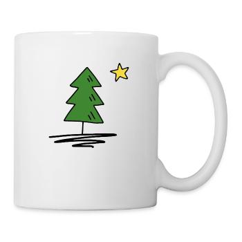 Tannenbaum - Tasse - Weiß - Rechts