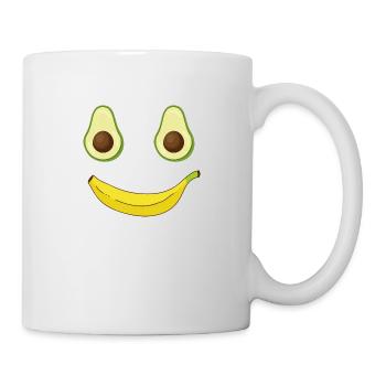 BANANE D’AVOCAT TROPICALE - Mug blanc - blanc - Droite