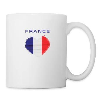 Cœur France - Mug blanc - blanc - Droite