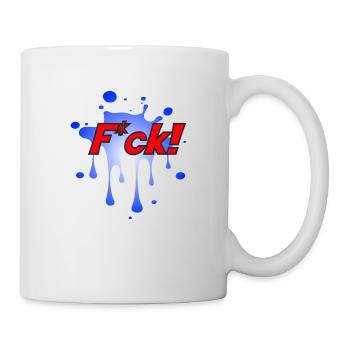 Fuck/F*ck - Tasse - Weiß - Rechts