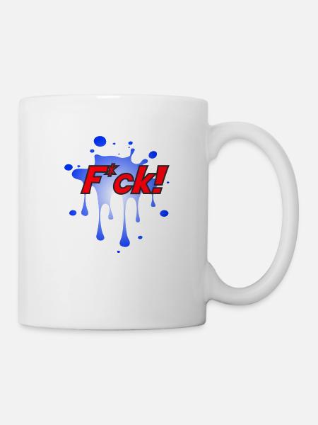 Fuck/F*ck - Tasse - Weiß