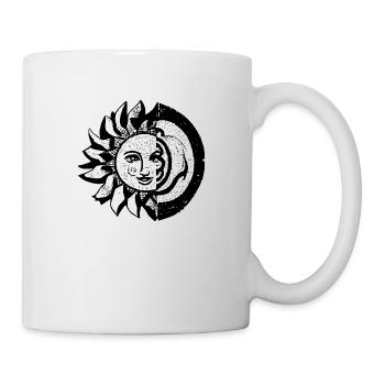 Sun Moon Mosaic Astrology mystical symbol 08 - Mug - white - Right