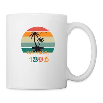 Old School Beach - Tasse - Weiß - Rechts