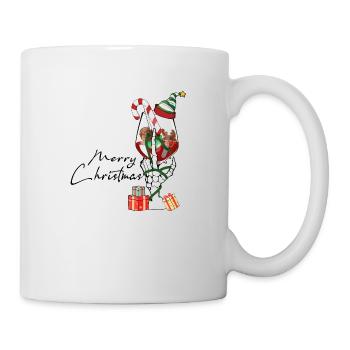 Noël, vin Noël, vin rouge vin drôle vin vin - Mug blanc - blanc - Droite