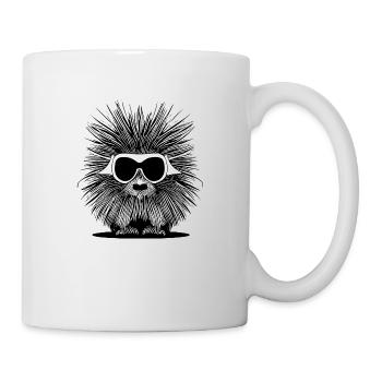 Stachelschwein Sonnenbrille süß Tiere Tier Natur 6 - Tasse - Weiß - Rechts
